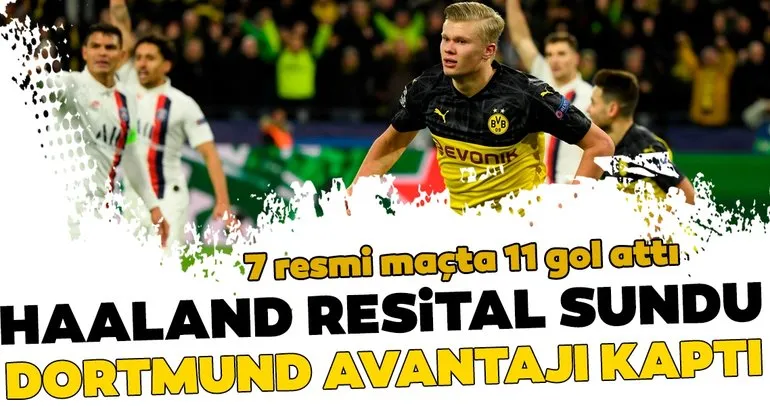 Erling Haaland yıldızlaştı, Dortmund avantajı kaptı! Borussia Dortmund 2 - 1 PSG MAÇ SONUCU