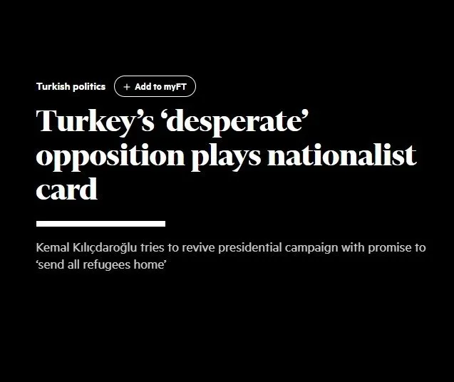 Batı medyası Kemal Kılıçdaroğlu’ndan elini çekiyor! İngiliz gazeteden yeni analiz: Muhalefet çaresiz durumda!