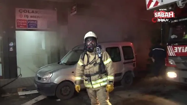 Son dakika haberi... İstanbul Kağıthane’de yangın paniği | Video