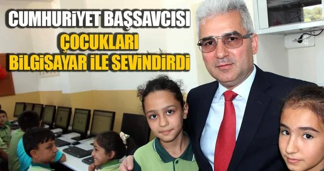 Cumhuriyet Başsavcısı Fehmi Tosun’dan bilgisayar bağışı
