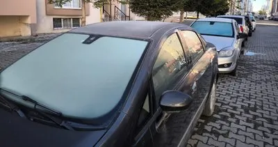 Kars’a kış geldi: Camlar buz tuttu, araçlar brandayla korundu #kars