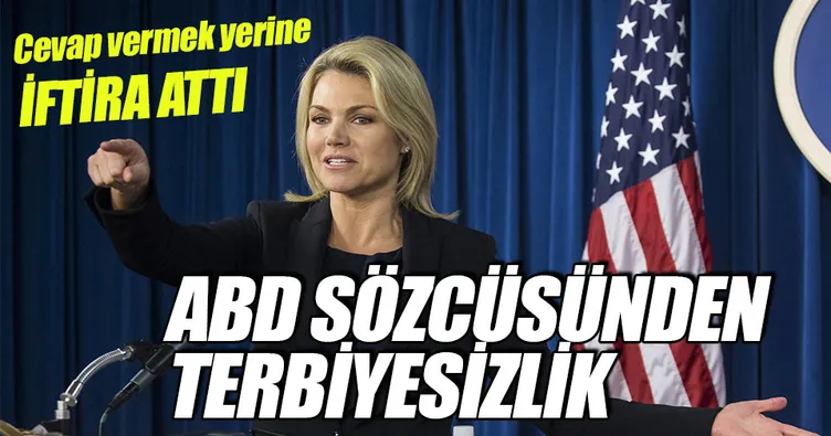 ABD sözcüsünden terbiyesizlik