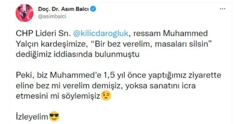 Kılıçdaroğlu’nun ‘Bez verelim silsin’ yalanı videoyla çöktü. İşte engelli ressam ile belediye başkanın o görüntüleri
