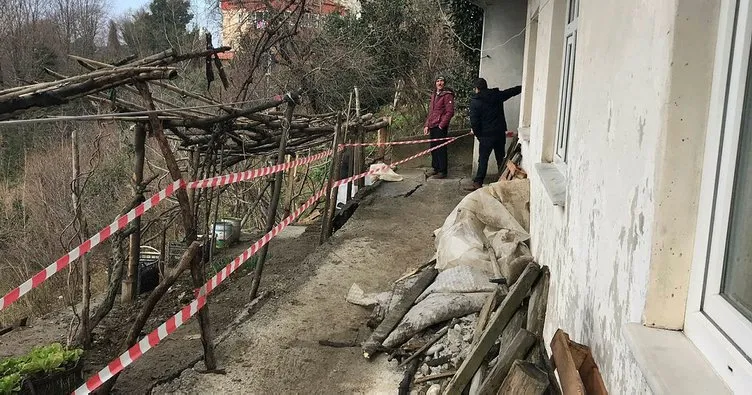 Zonguldak’ta bir binada ’heyelan’ tahliyesi