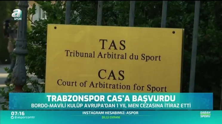 Trabzonspor CAS'a başvurdu