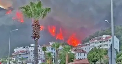 Muğla Marmaris’te orman yangını dehşeti! SON DAKİKA görüntüleri...