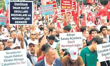 LGBT dayatmasına karşı aileler yürüyor