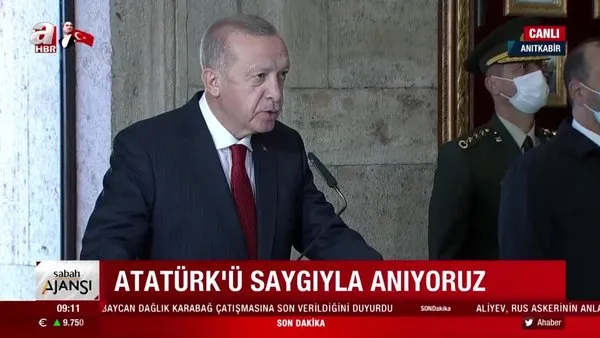 Son Dakika! Cumhurbaşkanı Erdoğan Anıtkabir Özel Defteri'ni imzaladı | Video