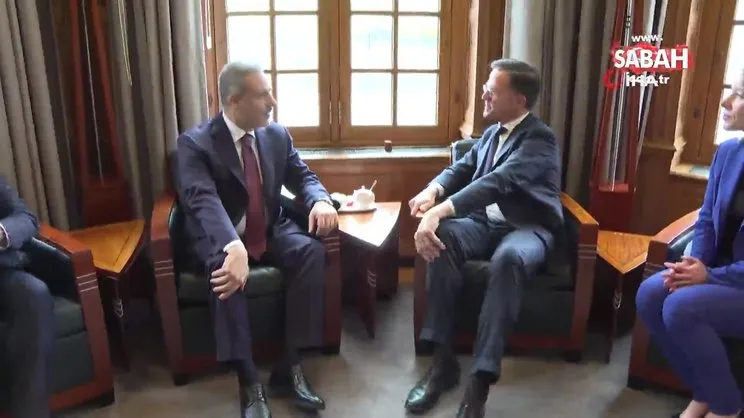 Bakan Fidan, Hollanda Başbakanı Rutte ile görüştü | Video