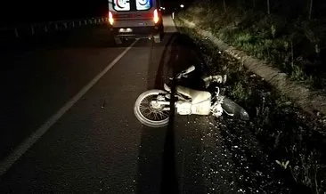 Bariyere çarpan motosikletin sürücüsü hayatını kaybetti