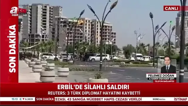 Erbil'de Türk konsolosluk çalışanlarının olduğu restorana hain saldırı