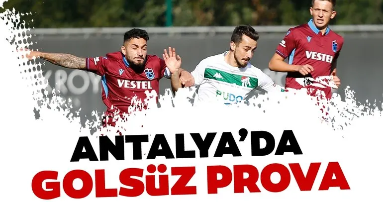 Trabzonspor 0 - 0 Bursaspor MAÇ ÖZETİ