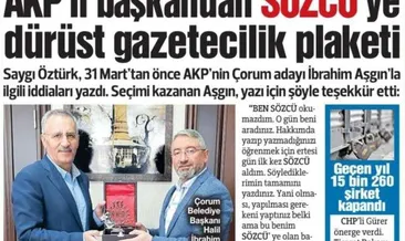 Başkan Aşgın’dan Sözcü’ye yalanlama!