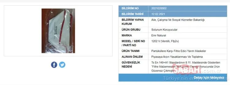 Bakanlık tek tek ifşa etti! İşte güvensiz çıkan maskeler ve markaları