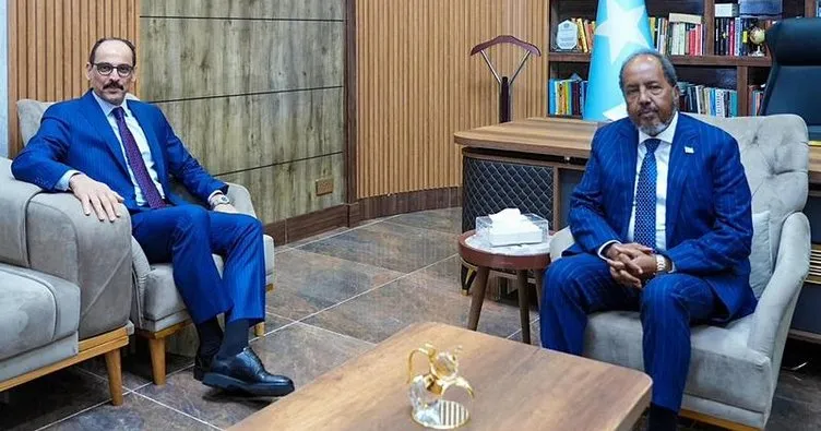 MİT Başkanı Kalın, Somali Cumhurbaşkanı Mahmud ile görüştü