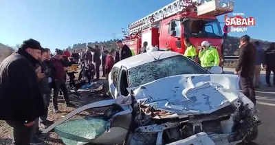Burdur- Fethiye karayolunda zincirleme kaza: 1 ölü, 5 ağır yaralı | Video