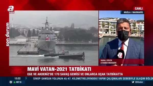 Mavi Vatan - 2021 tatbikatı! Ege ve Akdeniz'de 170 savaş gemisi ve onlarca uçak tatbikatta | Video