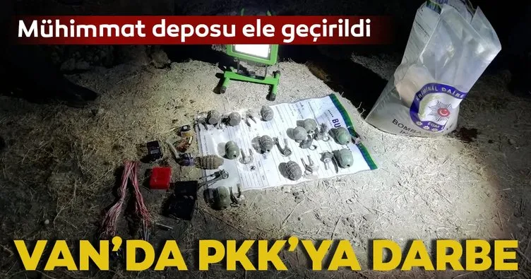 Van’da PKK’nın mühimmat deposu ele geçirildi
