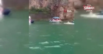 Dev kaya teknenin üzerine düşmüştü! Brezilya’daki tekne faciasından yeni görüntüler geldi. Ölü sayısı artıyor | Video