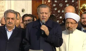 Restorasyonu tamamlanan Yeni Cami’nin açılışını Başkan Erdoğan yaptı