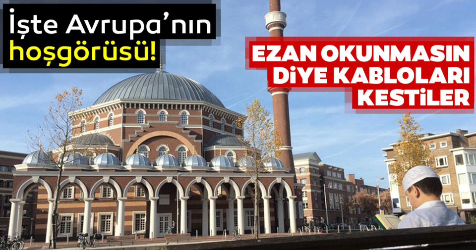 Amsterdam'da ilk defa hoparlörden okunması beklenen ezan engellendi