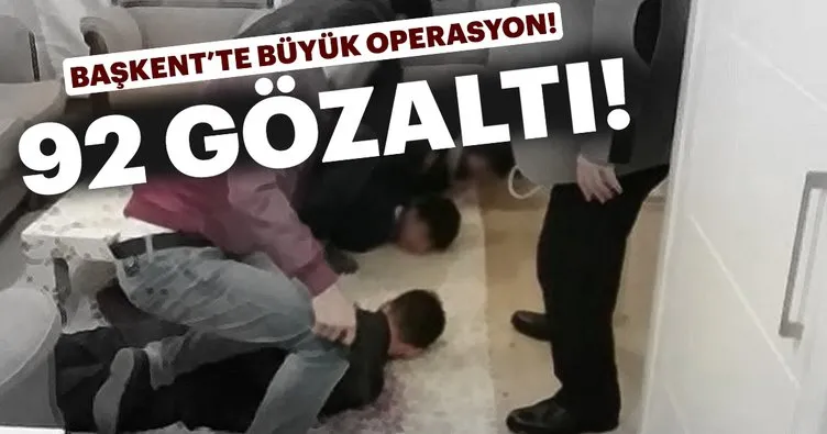 Başkent Ankara’da büyük FETÖ operasyonu: 92 gözaltı!
