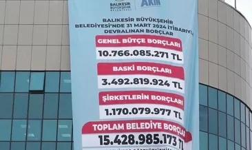 Afiş şov bitti, borç arttı