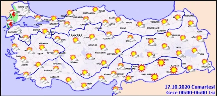 Son dakika hava durumu uyarısı: Meteoroloji Marmara bölgesindeki iki ili uyardı! Sağanak yağışın etkisinde olacak!
