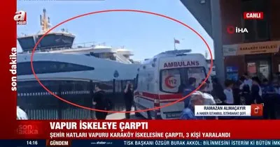 SON DAKİKA | İstanbul’da vapur iskeleye çarptı! Yaralılar var... Olay yerinden ilk görüntüler CANLI YAYIN