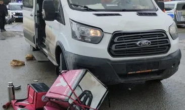 Okul servisi ile çarpışan motor kurye sürücüsü yaşamını yitirdi #karabuk