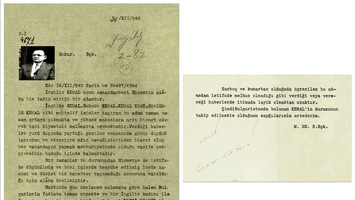 MİT arşivinden çarpıcı belge! Filmler çekilip romanlar yazılmıştı: ‘İngiliz Kemal’ zamanında böyle rapor edilmiş… MİT arşivinden çarpıcı belge! Filmler çekilip romanlar yazılmıştı: ‘İngiliz Kemal’ zamanında böyle rapor edilmiş…