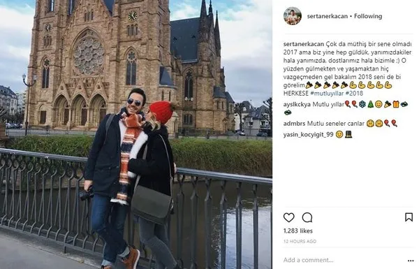 Ünlülerin Instagram paylaşımları (01.01.2018)