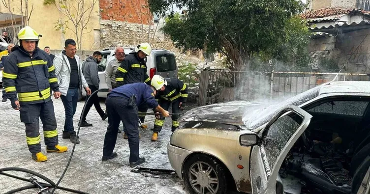 Milas’ta LPG’li araç alev topuna döndü