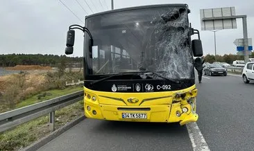 TEM Otoyolu'nda İETT otobüsüyle ile minibüs çarpıştı: 7 yaralı #bartin