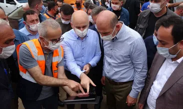 Bakan Soylu sel felaketinin meydana geldiği Giresun’da incelemelerde bulundu