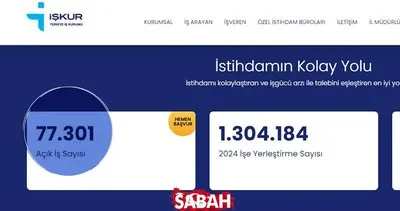 İŞKUR 77.301 personel alımı için başvurular e-şube’de! KPSS şartı yok! Kasiyer, çevirmen, sosyal hizmet uzmanı, güvenlik görevlisi...