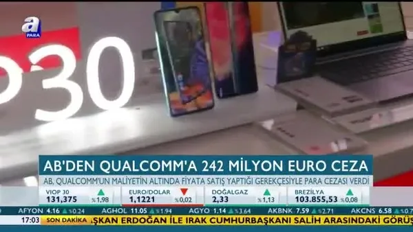 AB'den Qualcomm'a 242 milyon Euro ceza