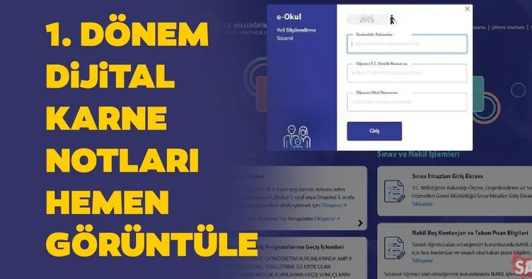 meb ile e okul vbs giris e karne