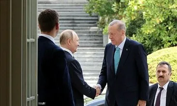 Başkan Erdoğan ile Putin arasında görüşme öncesi samimi diyalog
