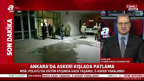 Ankara'da askeri kışlada patlama