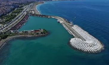 Karadeniz sahiline 21 tonluk dalga kalkanı