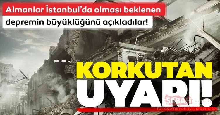 Son dakika haberi: Deprem tahmincisi Hoogerbeets’in ardından Almanlar’dan da korkutan büyük İstanbul depremi uyarısı!