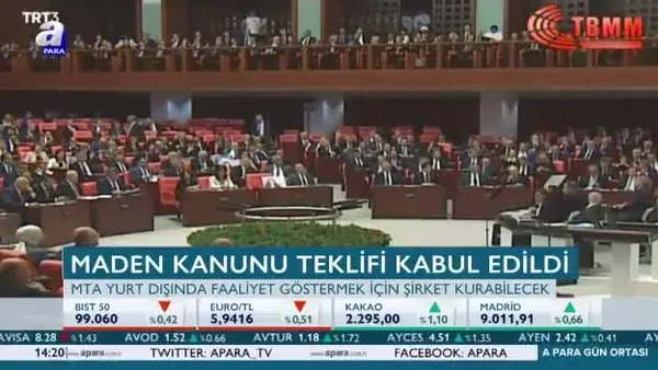 Maden Kanunu teklifi kabul edildi