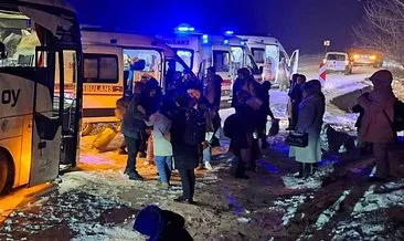 Gümüşhane’de yolcu otobüsü istinat duvarına çarptı: 5’i çocuk, 14 yaralı! #bayburt