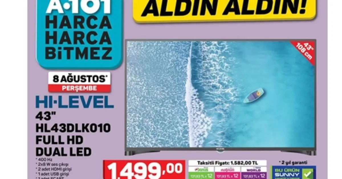 a101 aktuel 8 agustos urunler