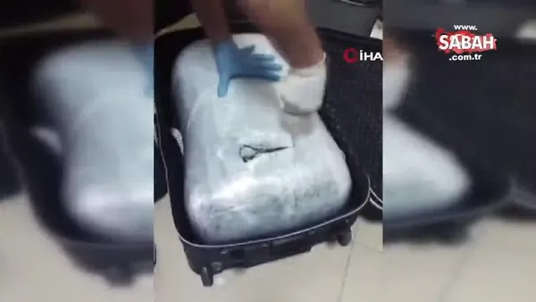 Bingöl Havalimanı'nda valizler içerisinde uyuşturucu madde ele geçirildi | Video