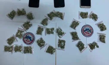 ’Marihuana’ servisinde suçüstü yakalandı