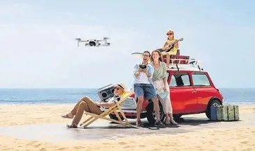 Mini katlanabilir drone, uçuşa geçmeye hazır
