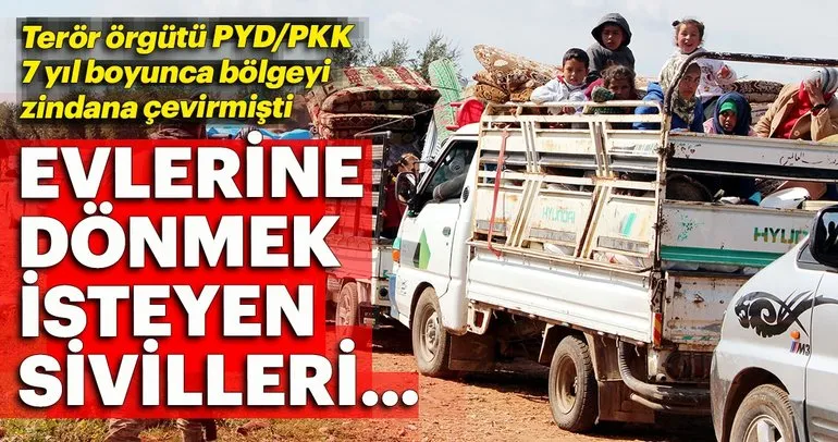 PYD sivillerin Afrin’deki evlerine dönmesine izin vermiyor