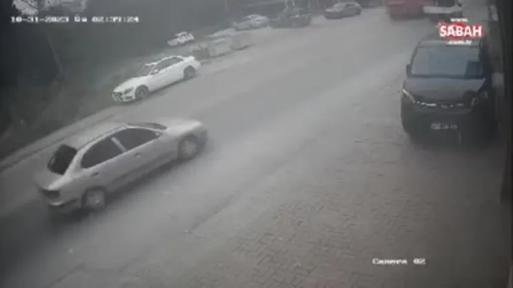 Facia teğet geçti! O anlar kamerada